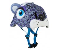 Шлем защитный Purple Leopard by Crazy Safety New (сиреневый леопард)