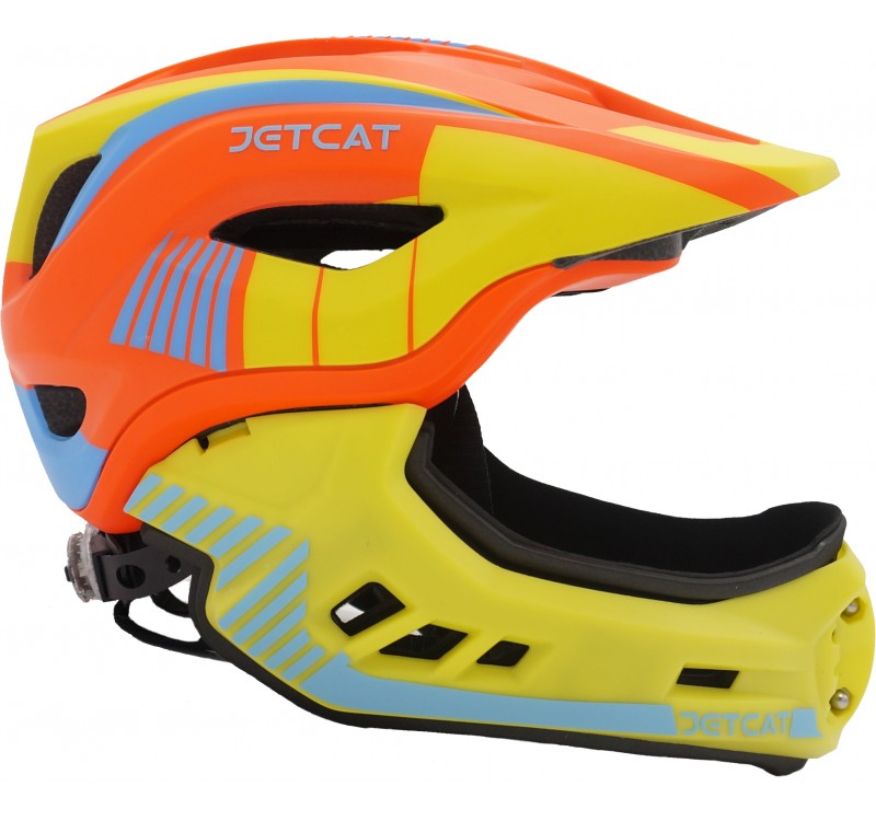 Шлем FullFace - Raptor (Orange/Yellow/Blue) -  JetCat