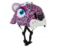 Шлем защитный Pink Leopard by Crazy Safety (розовый леопард) 
